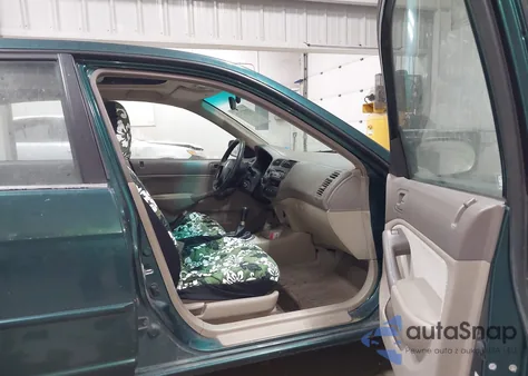 2001 Honda Civic Ex из США, поврежденный, VIN 2HGES25751H541206